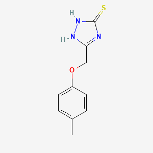 molecular formula C10H11N3OS B2621113 5-(4-Methylphenoxymethyl)-4H-1,2,4-triazole-3-thiol CAS No. 143540-96-9