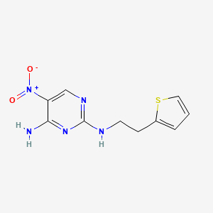 5-nitro-N2-(2-(thiophen-2-yl)ethyl)pyrimidine-2,4-diamine