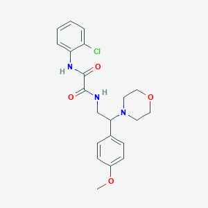 molecular formula C21H24ClN3O4 B2621120 N1-(2-chlorophenyl)-N2-(2-(4-methoxyphenyl)-2-morpholinoethyl)oxalamide CAS No. 941871-65-4