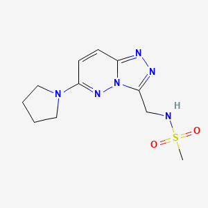 N-((6-(pyrrolidin-1-yl)-[1,2,4]triazolo[4,3-b]pyridazin-3-yl)methyl)methanesulfonamide