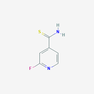 molecular formula C6H5FN2S B2621177 2-Fluoropyridine-4-carbothioamide CAS No. 2229264-04-2