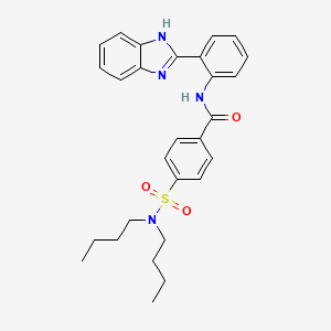 N-(2-(1H-benzo[d]imidazol-2-yl)phenyl)-4-(N,N-dibutylsulfamoyl)benzamide