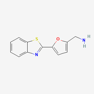 [5-(1,3-Benzothiazol-2-yl)furan-2-yl]methanamine