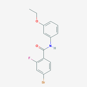 4-bromo-N-(3-ethoxyphenyl)-2-fluorobenzamide