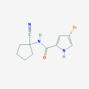 4-bromo-N-(1-cyanocyclopentyl)-1H-pyrrole-2-carboxamide