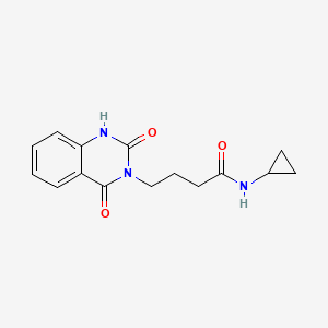 molecular formula C15H17N3O3 B2621217 N-cyclopropyl-4-(2,4-dioxo-1H-quinazolin-3-yl)butanamide CAS No. 688773-99-1