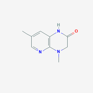 molecular formula C9H11N3O B2621230 4,7-dimethyl-1H,2H,3H,4H-pyrido[2,3-b]pyrazin-2-one CAS No. 1540753-39-6