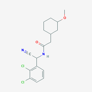 molecular formula C17H20Cl2N2O2 B2621231 N-[Cyano-(2,3-dichlorophenyl)methyl]-2-(3-methoxycyclohexyl)acetamide CAS No. 2224282-21-5