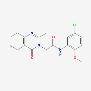 N-(5-chloro-2-methoxyphenyl)-2-(2-methyl-4-oxo-5,6,7,8-tetrahydroquinazolin-3(4H)-yl)acetamide