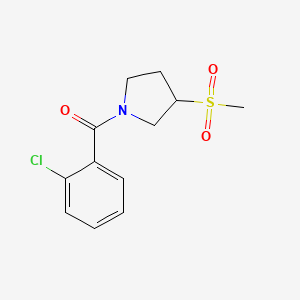 (2-Chlorophenyl)(3-(methylsulfonyl)pyrrolidin-1-yl)methanone