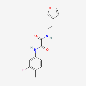 N1-(3-fluoro-4-methylphenyl)-N2-(2-(furan-3-yl)ethyl)oxalamide