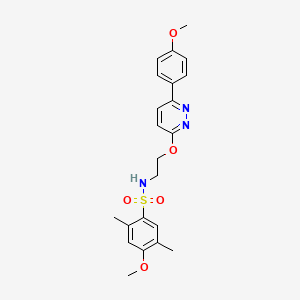 4-methoxy-N-(2-((6-(4-methoxyphenyl)pyridazin-3-yl)oxy)ethyl)-2,5-dimethylbenzenesulfonamide