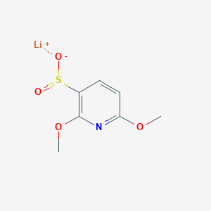 molecular formula C7H8LiNO4S B2621281 Lithium;2,6-dimethoxypyridine-3-sulfinate CAS No. 2460750-27-8
