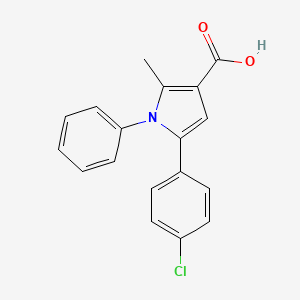 5-(4-Chlorophenyl)-2-methyl-1-phenylpyrrole-3-carboxylic acid