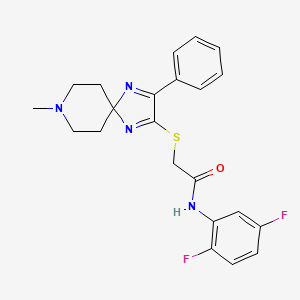 N-(2,5-difluorophenyl)-2-((8-methyl-3-phenyl-1,4,8-triazaspiro[4.5]deca-1,3-dien-2-yl)thio)acetamide
