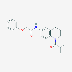 molecular formula C21H24N2O3 B2621306 N-(1-isobutyryl-1,2,3,4-tetrahydroquinolin-6-yl)-2-phenoxyacetamide CAS No. 942005-79-0