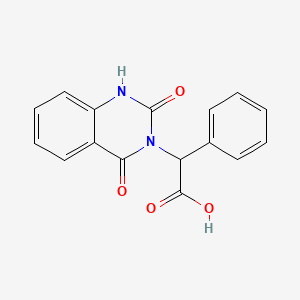 molecular formula C16H12N2O4 B2621308 (2-hydroxy-4-oxoquinazolin-3(4H)-yl)(phenyl)acetic acid CAS No. 2174330-13-1