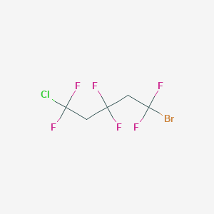 molecular formula C5H4BrClF6 B2621310 1-Bromo-5-chloro-1,1,3,3,5,5-hexafluoropentane CAS No. 1980045-73-5