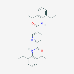 molecular formula C27H31N3O2 B262132 N~2~,N~5~-bis(2,6-diethylphenyl)-2,5-pyridinedicarboxamide 