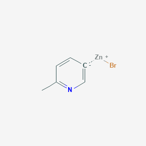 molecular formula C6H6BrNZn B2621323 2-Methyl-5-pyridylzinc bromide CAS No. 1227833-82-0