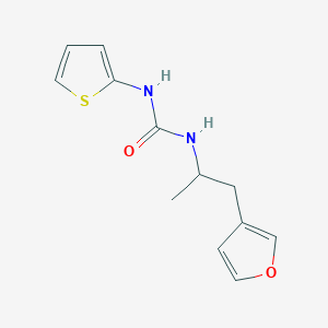 molecular formula C12H14N2O2S B2621335 1-(1-(Furan-3-yl)propan-2-yl)-3-(thiophen-2-yl)urea CAS No. 1788770-57-9