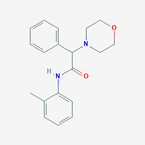 molecular formula C19H22N2O2 B2621342 2-morpholino-2-phenyl-N-(o-tolyl)acetamide CAS No. 313956-78-4