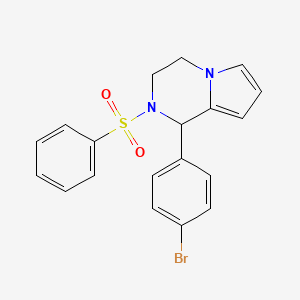 1-(4-Bromophenyl)-2-(phenylsulfonyl)-1,2,3,4-tetrahydropyrrolo[1,2-a]pyrazine