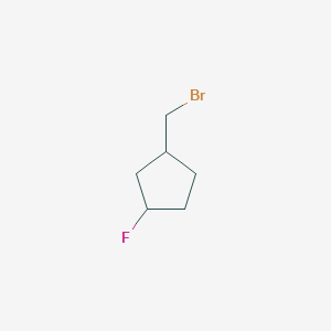 1-(Bromomethyl)-3-fluorocyclopentane