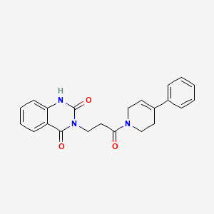 3-[3-oxo-3-(4-phenyl-3,6-dihydro-2H-pyridin-1-yl)propyl]-1H-quinazoline-2,4-dione
