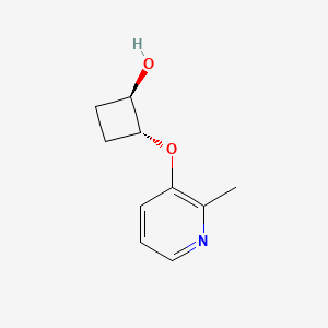molecular formula C10H13NO2 B2621381 Rel-(1R,2R)-2-((2-methylpyridin-3-yl)oxy)cyclobutan-1-ol CAS No. 2152952-15-1