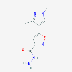 5-(1,3-Dimethyl-1H-pyrazol-4-yl)isoxazole-3-carbohydrazide
