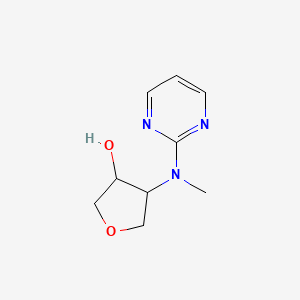 molecular formula C9H13N3O2 B2621405 4-[Methyl(pyrimidin-2-yl)amino]oxolan-3-ol CAS No. 2285311-19-3