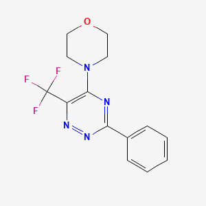 5-Morpholino-3-phenyl-6-(trifluoromethyl)-1,2,4-triazine