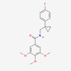 N-((1-(4-fluorophenyl)cyclopropyl)methyl)-3,4,5-trimethoxybenzamide