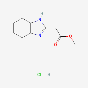 methyl 2-(4,5,6,7-tetrahydro-1H-1,3-benzodiazol-2-yl)acetate hydrochloride