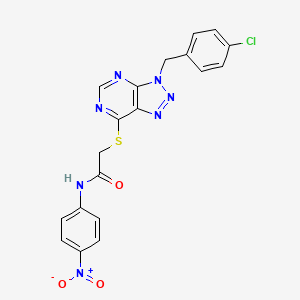 2-((3-(4-chlorobenzyl)-3H-[1,2,3]triazolo[4,5-d]pyrimidin-7-yl)thio)-N-(4-nitrophenyl)acetamide