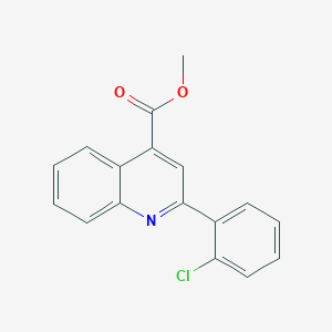 molecular formula C17H12ClNO2 B262144 Methyl 2-(2-chlorophenyl)quinoline-4-carboxylate 