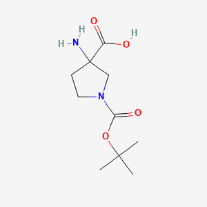 3-Amino-1-(tert-butoxycarbonyl)pyrrolidine-3-carboxylic acid