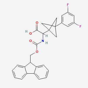 2-[3-(3,5-Difluorophenyl)-1-bicyclo[1.1.1]pentanyl]-2-(9H-fluoren-9-ylmethoxycarbonylamino)acetic acid