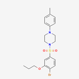1-(4-Bromo-3-propoxybenzenesulfonyl)-4-(4-methylphenyl)piperazine