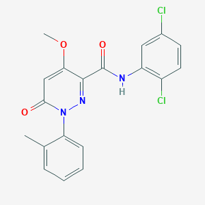 N-(2,5-dichlorophenyl)-4-methoxy-1-(2-methylphenyl)-6-oxopyridazine-3-carboxamide