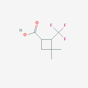 3,3-Dimethyl-2-(trifluoromethyl)cyclobutane-1-carboxylic acid