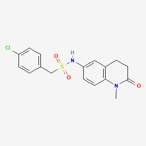 1-(4-chlorophenyl)-N-(1-methyl-2-oxo-1,2,3,4-tetrahydroquinolin-6-yl)methanesulfonamide