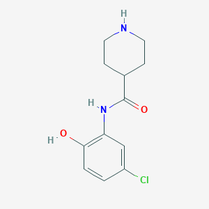 molecular formula C12H15ClN2O2 B2621488 N-(5-Chloranyl-2-Oxidanyl-Phenyl)piperidine-4-Carboxamide CAS No. 1094393-29-9