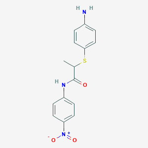 2-[(4-Aminophenyl)thio]-N-(4-nitrophenyl)-propanamide