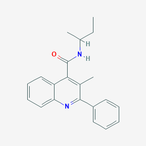 molecular formula C21H22N2O B262151 N-(sec-butyl)-3-methyl-2-phenyl-4-quinolinecarboxamide 