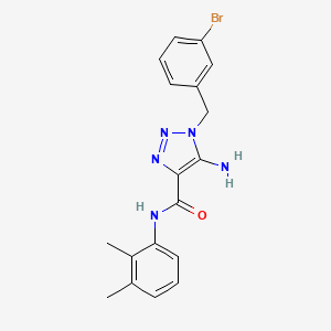 molecular formula C18H18BrN5O B2621513 5-amino-1-(3-bromobenzyl)-N-(2,3-dimethylphenyl)-1H-1,2,3-triazole-4-carboxamide CAS No. 899737-32-7
