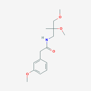 molecular formula C15H23NO4 B2621515 N-(2,3-dimethoxy-2-methylpropyl)-2-(3-methoxyphenyl)acetamide CAS No. 2034585-92-5