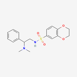 N-(2-(dimethylamino)-2-phenylethyl)-2,3-dihydrobenzo[b][1,4]dioxine-6-sulfonamide