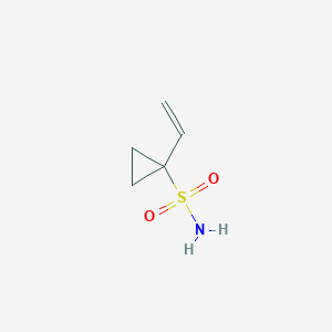 molecular formula C5H9NO2S B2621523 1-Ethenylcyclopropane-1-sulfonamide CAS No. 2089277-07-4